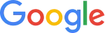 Google logo with each letter in a different color: blue, red, yellow, blue, green, and red.