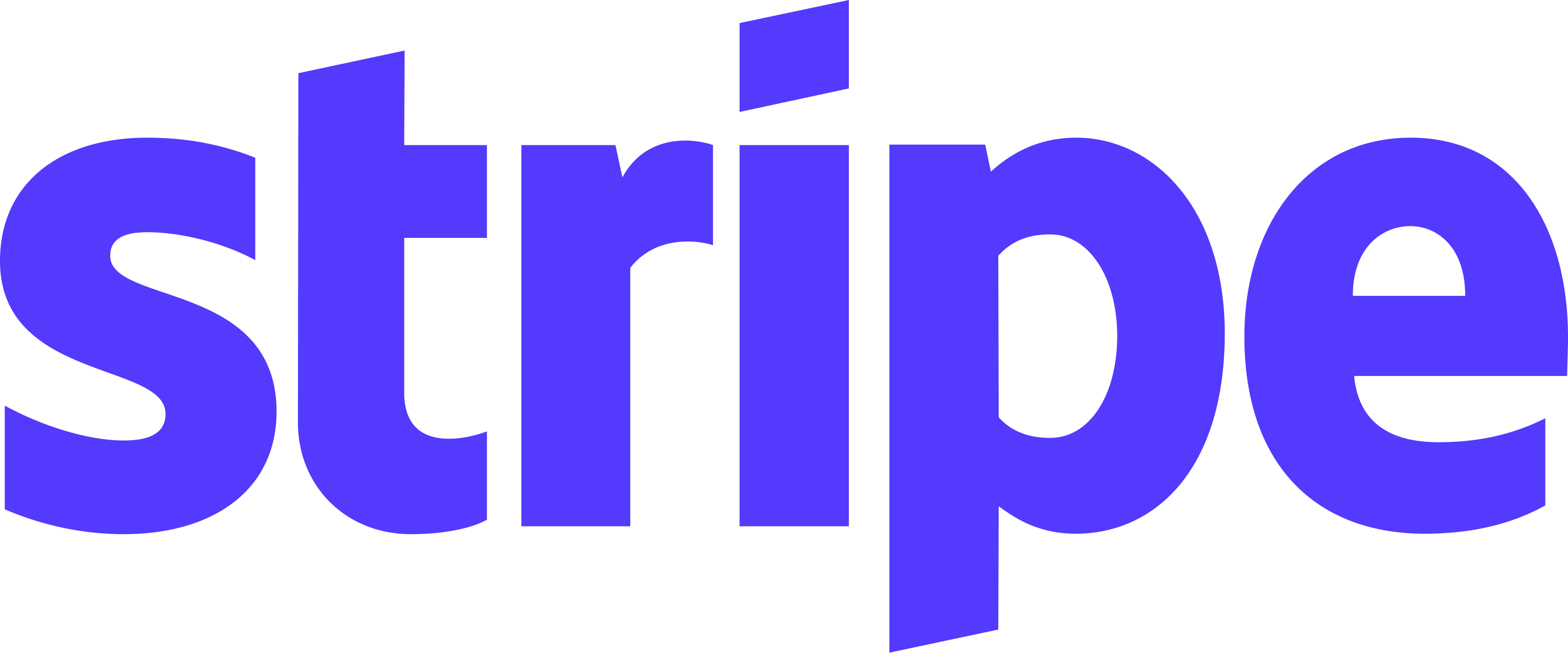 Stripe wordmark in blurple color.
