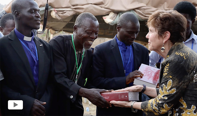 Delivering bibles to pastors in Africa