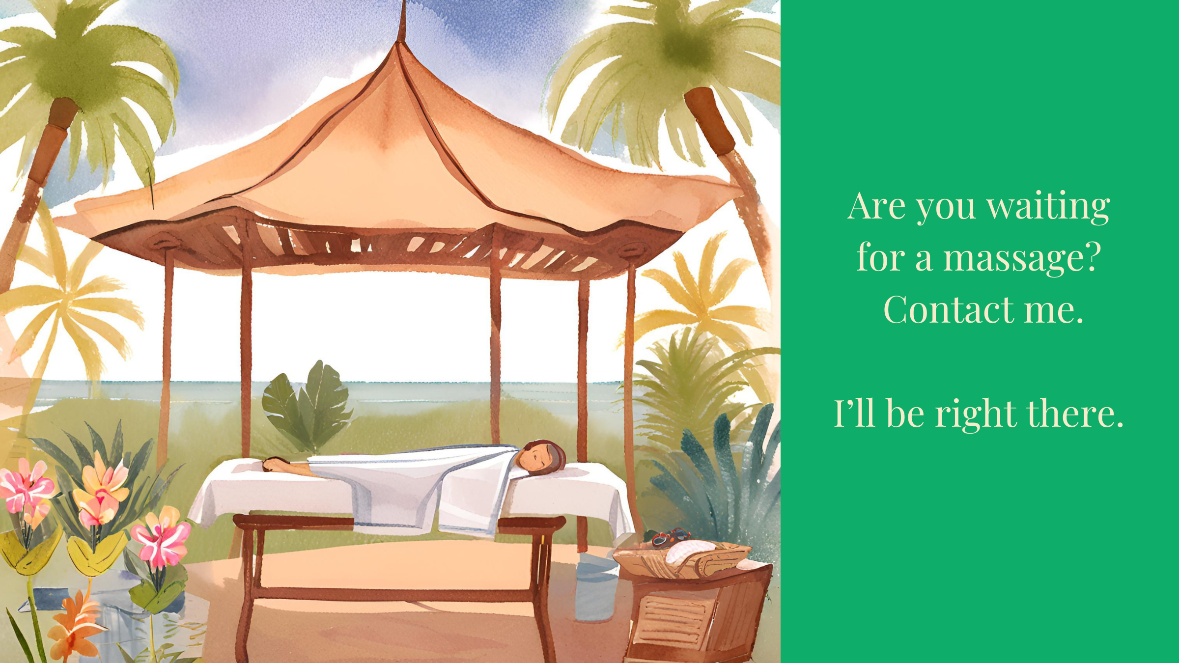 Maui oceanfront massage gazebo near the ocean
