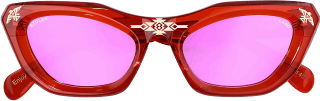 Oakanda Eyewear Retro Cat Red Stolen Land