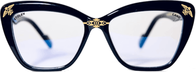Oakanda Eyewear Vintage Cat Black Stolen Land
