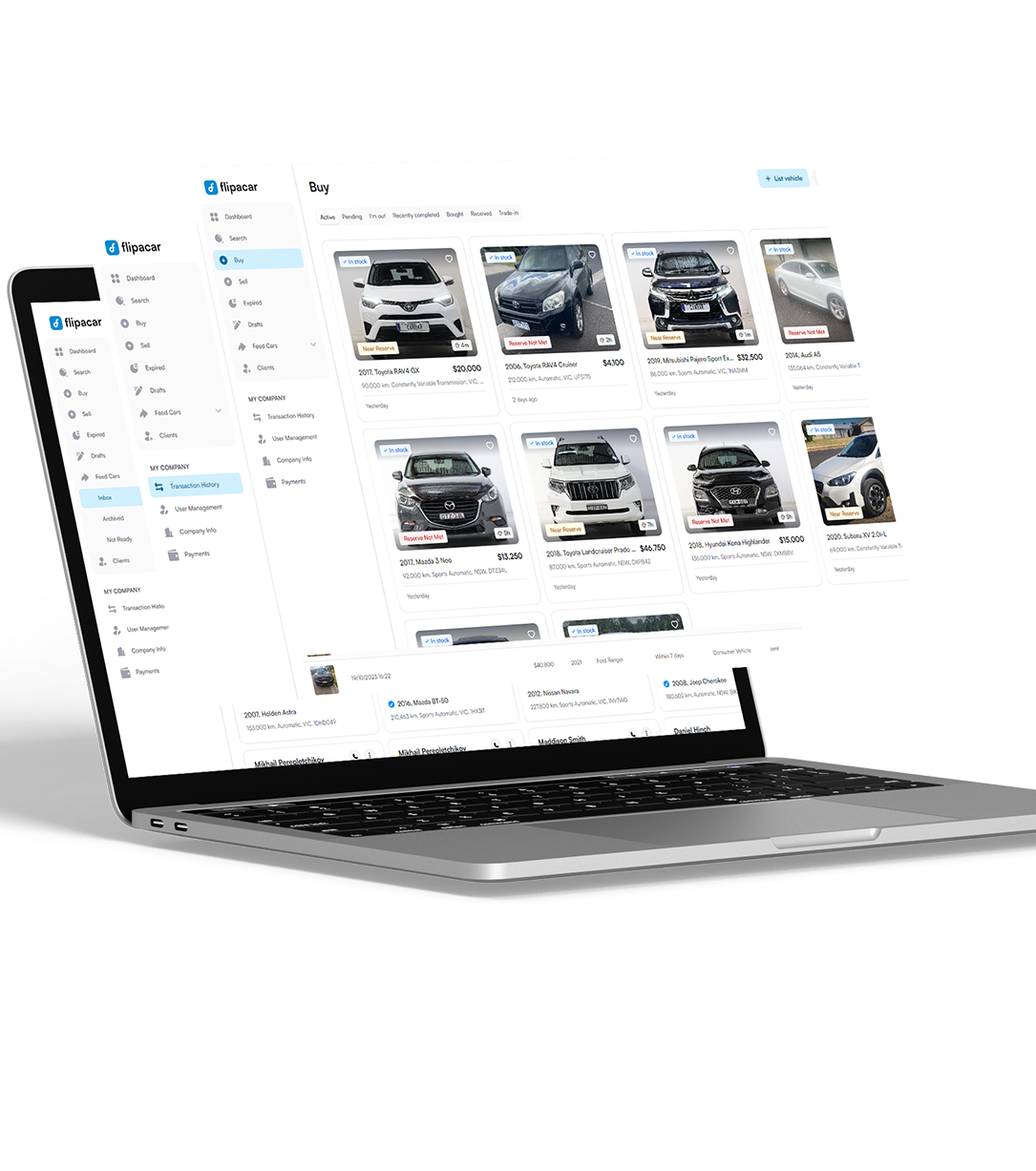 flipacar market web app
