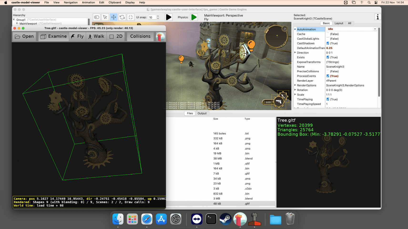 MacStadium FOSS Castle Game Engine 3D Interface