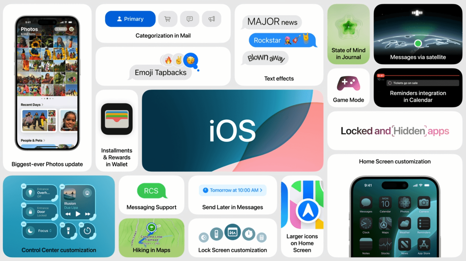 WWDC 2024 iOS 18 details
