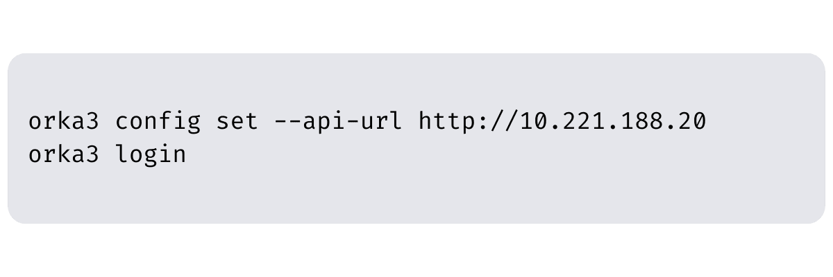 Orka 3.0 user management CLI code