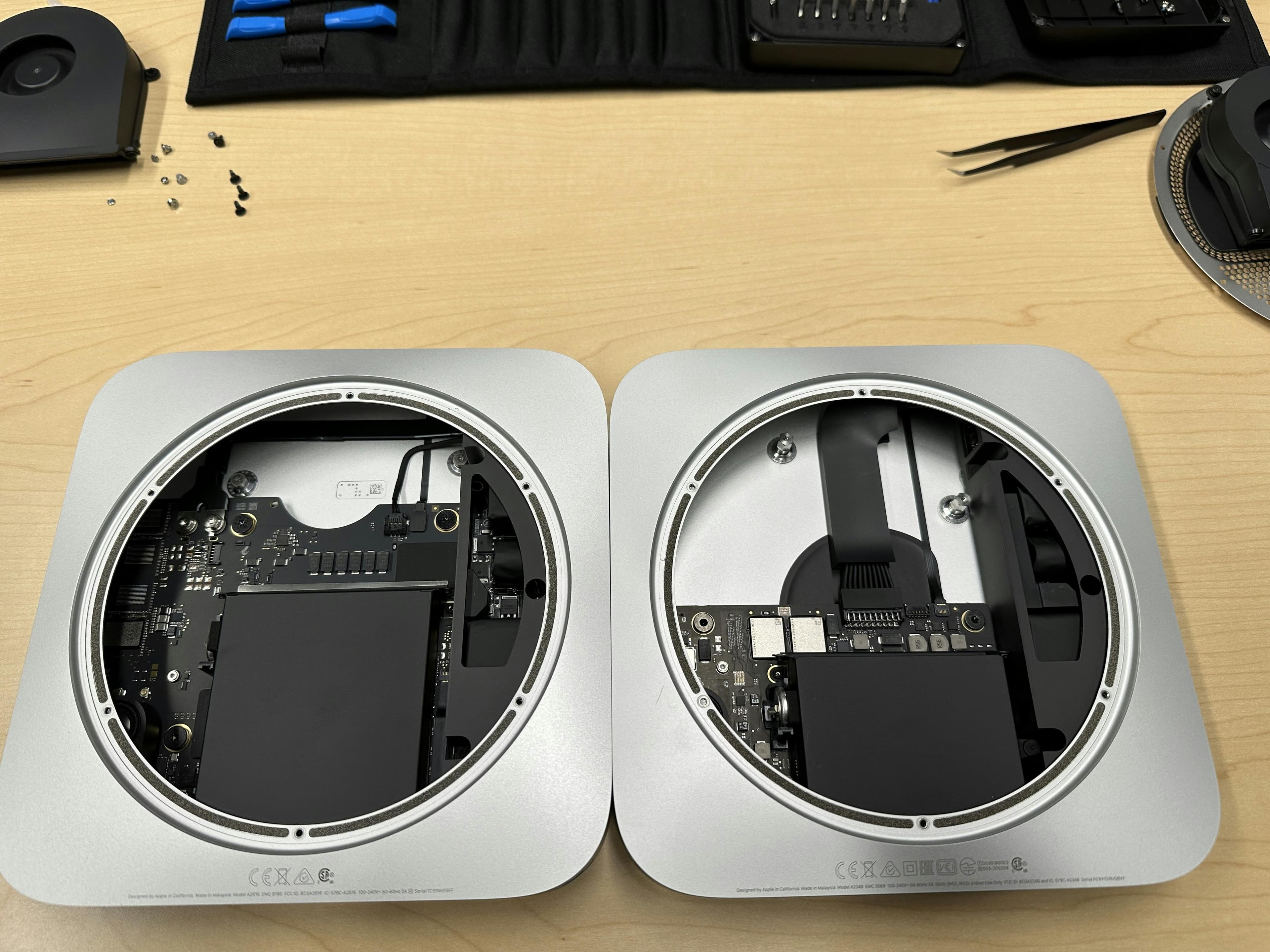 Image comparing the M2 Pro and the M1 Pro connectivity.