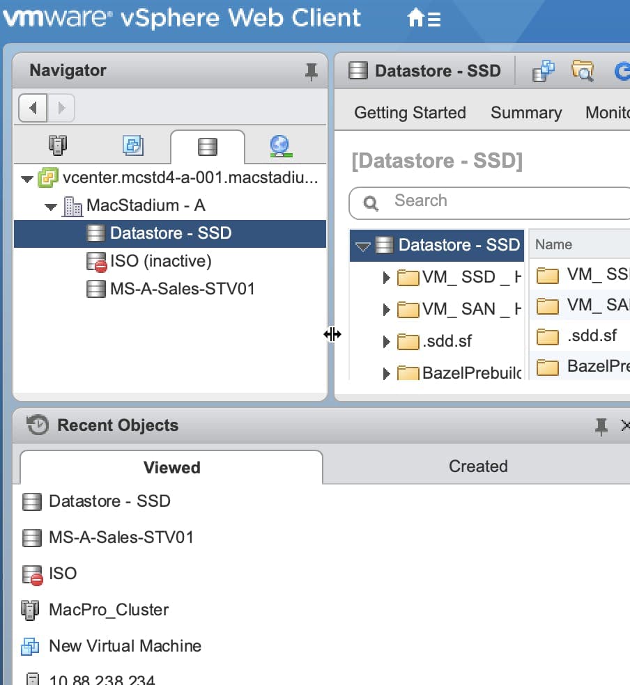 local data store_VMware vSphere deployment