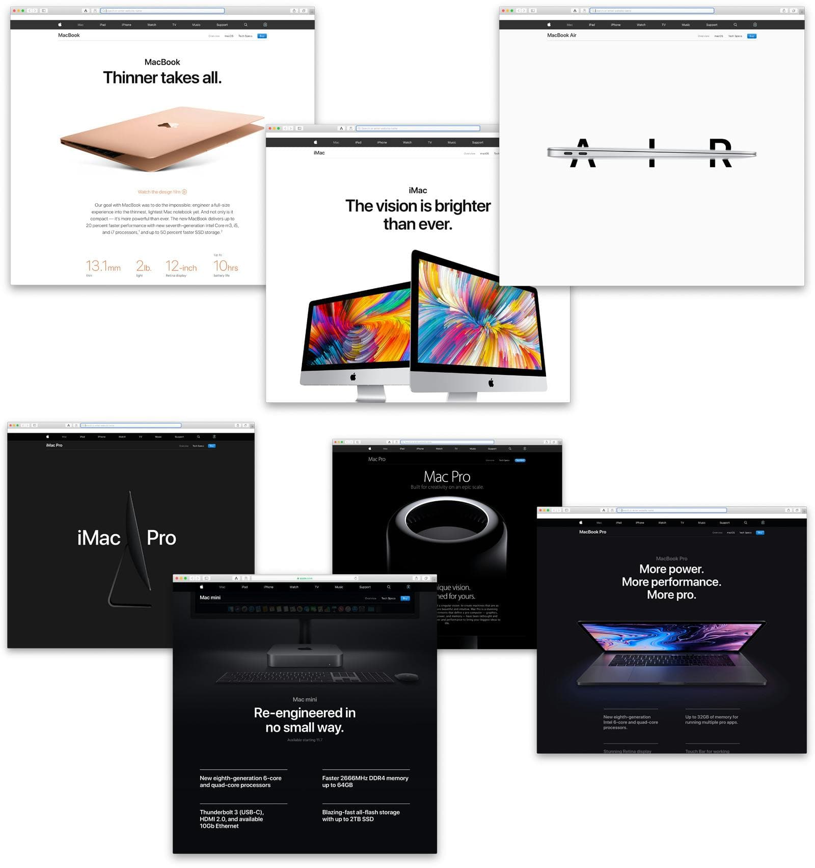 Light versus dark display