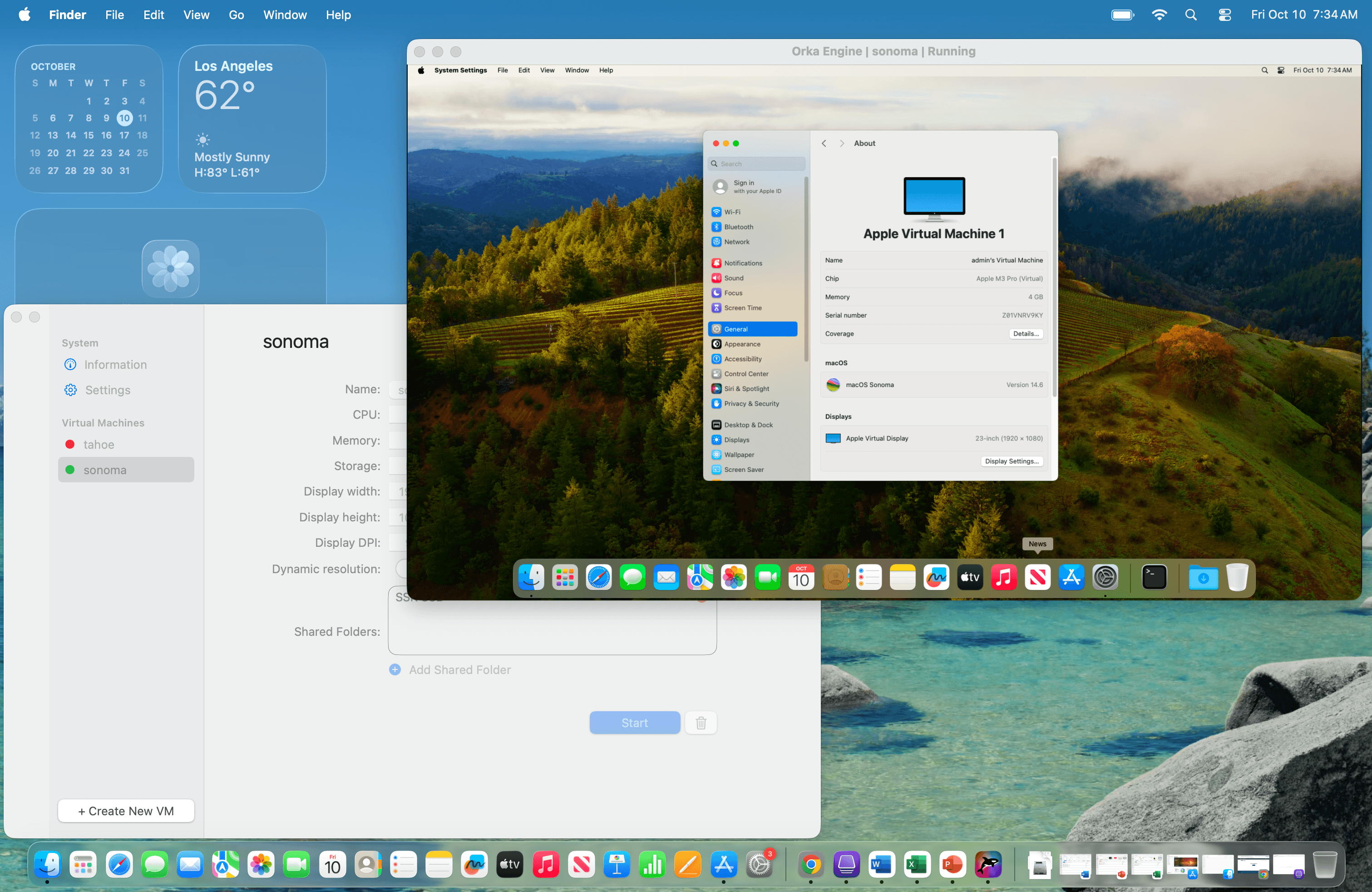 Orka Desktop 3.1 interface