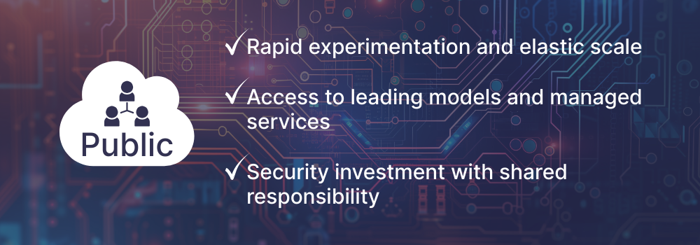 What are the key advantages of running AI workloads in the public cloud?