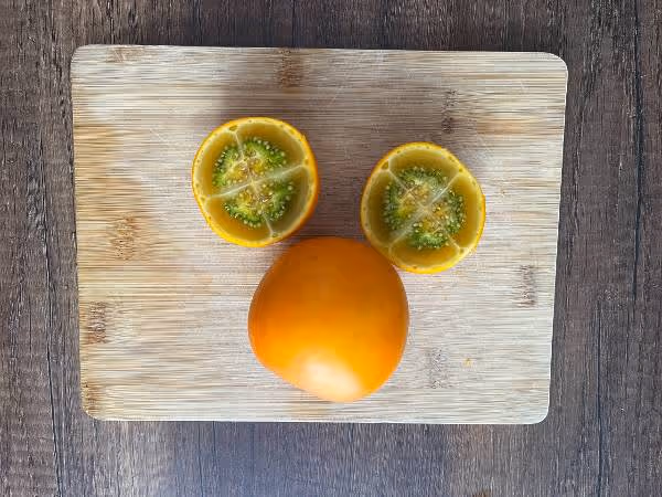 Lulo is a famous exotic fruit grown and eaten in Colombia, South America