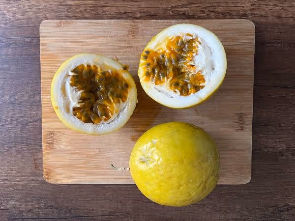 Maracuyá (Yellow Passionfruit) is a wildly popular tropical fruit found in Colombia