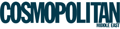 A black and white logo with the words cosmopolian on it.