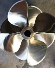 Stacked 4 blade propellers
