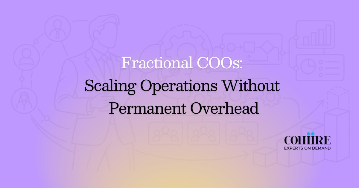 Fractional COOs: Scaling Operations Without Permanent Overhead