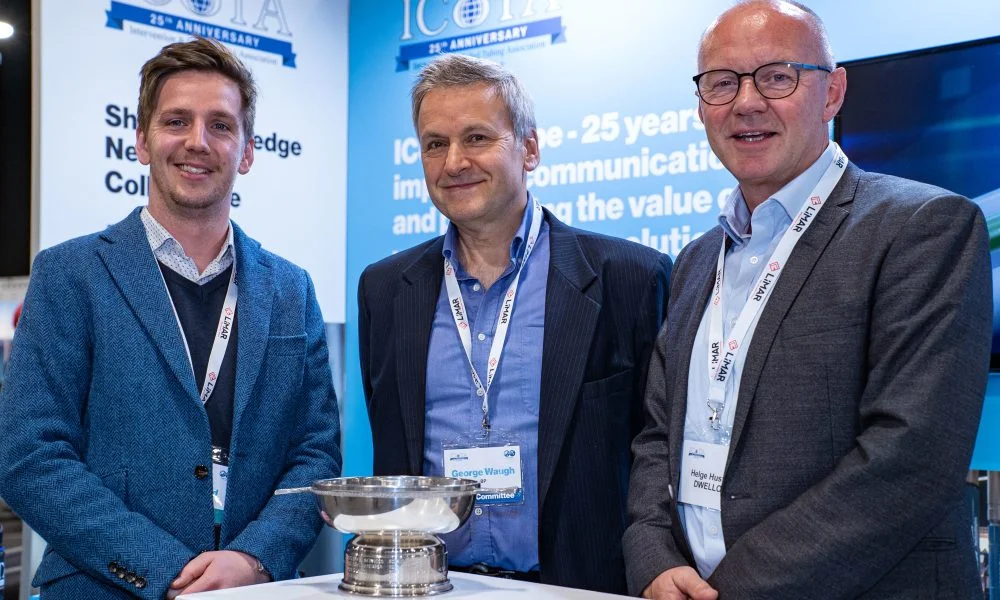 2019 Innovation Award winners along with 2019 ICoTA Chair, George Waugh