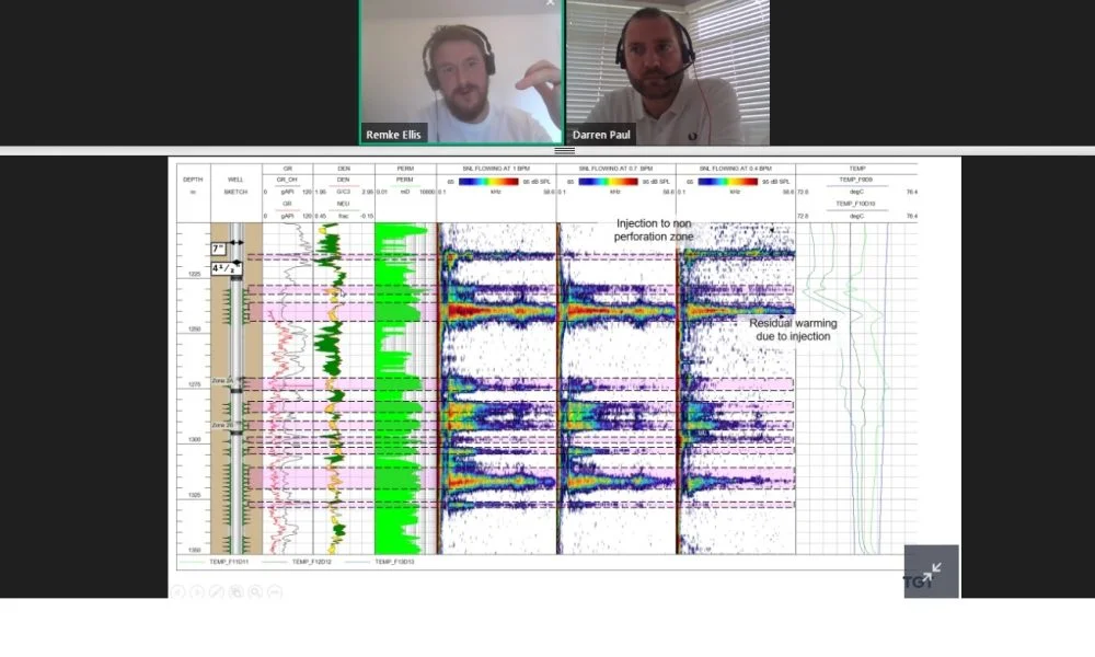 Online call discussing data