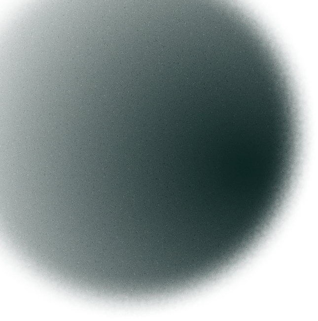 Large dark green circular shape with subtle gradient and soft edges on a white background.