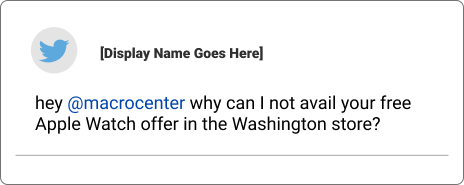 Customer Support Tweet Example