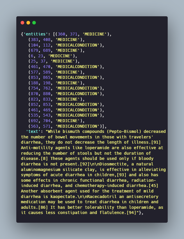 clean data annotation example