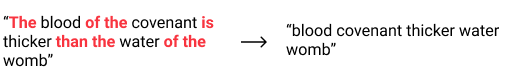 NLP stop words