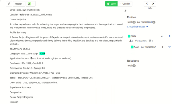 annotating named entities with tagtog