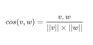 cosine score formula