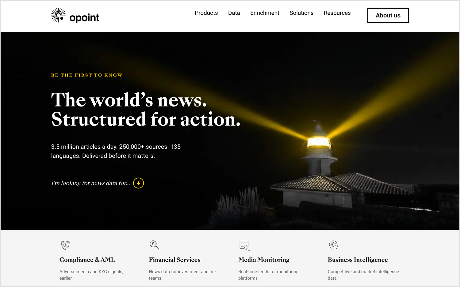 Opoint homepage