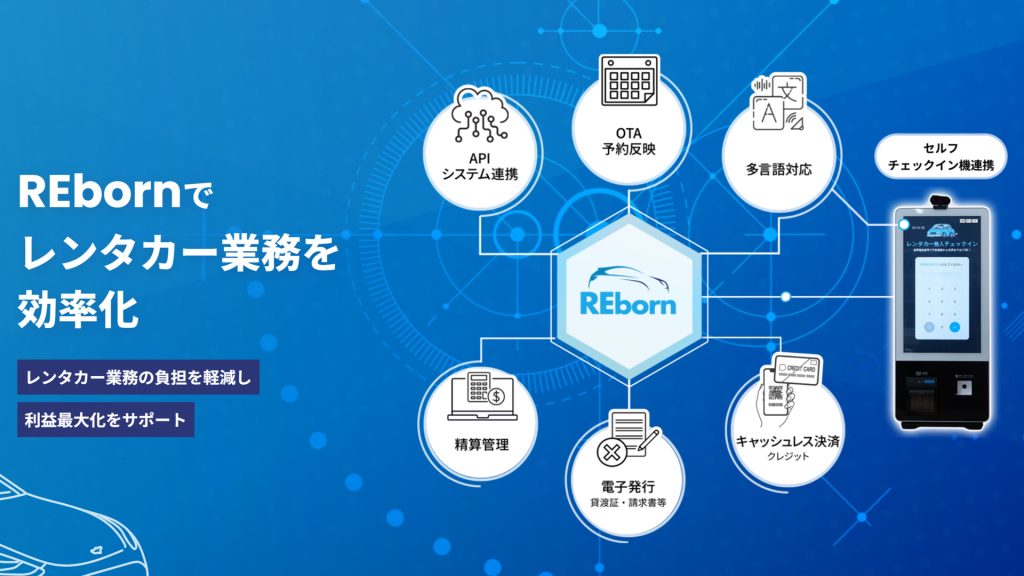 レンタカー予約管理システムREbornで効率化できる業務