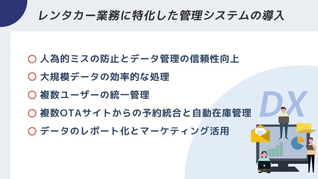 エクセル管理の限界を予約管理システムで解決するイメージ