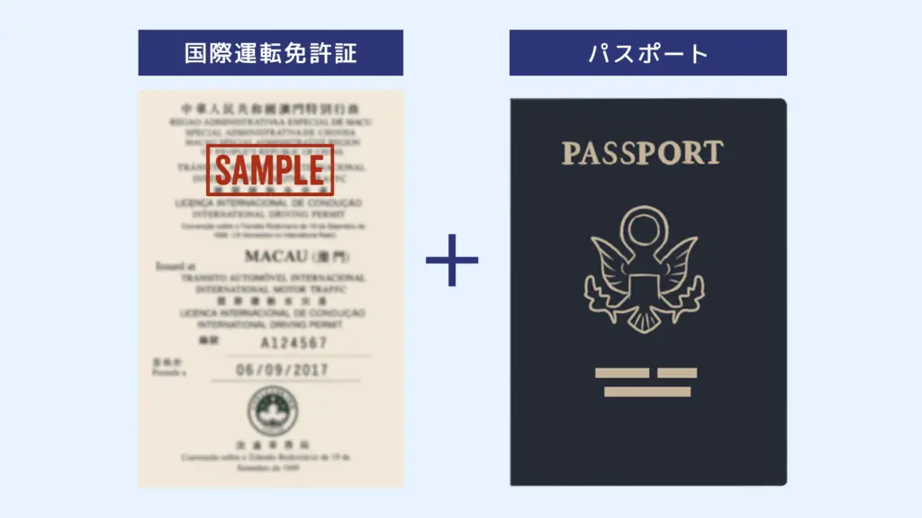 マカオ人が日本で運転するために必要な国際運転免許証とパスポート