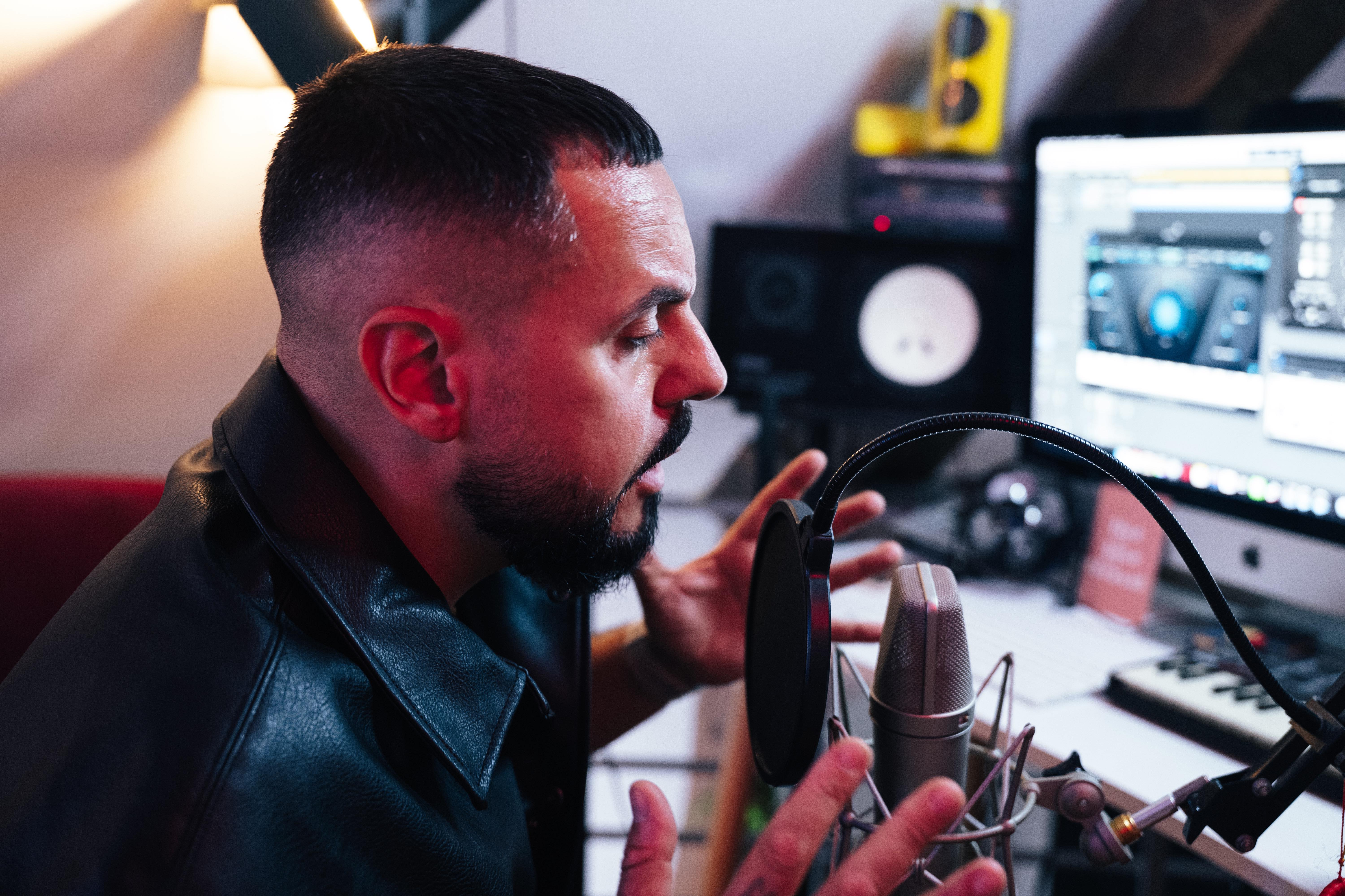 [background image] image of recording equipment (for a musician & band)