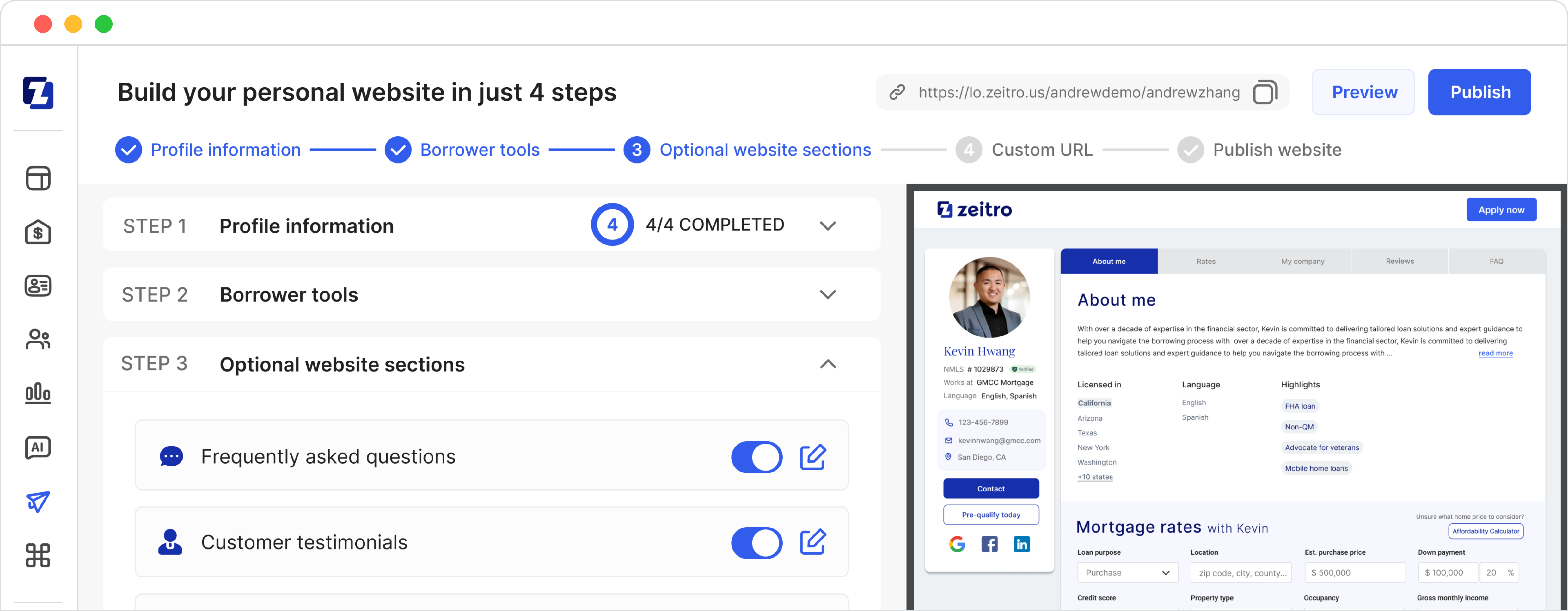 Search visibility with online presence
