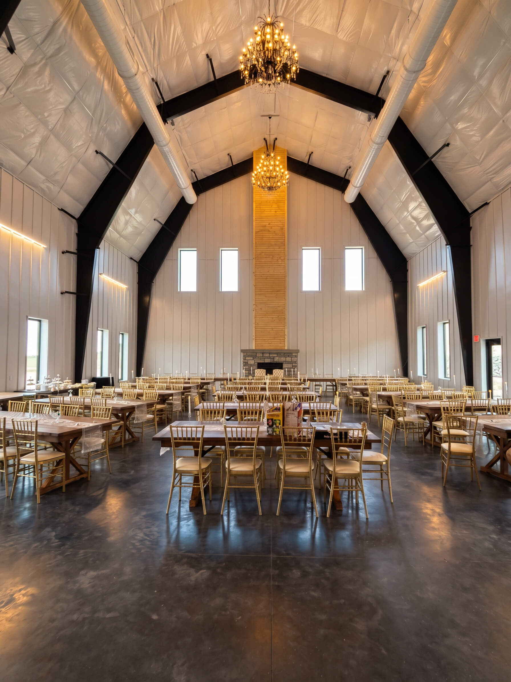 Couple celebrating just being married in North Georgia's Farm Wedding Venue