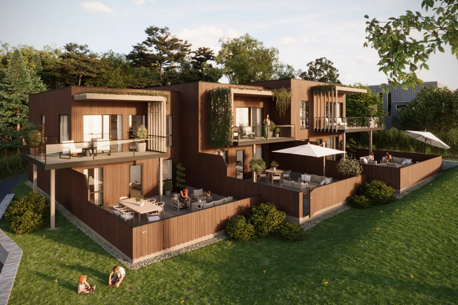 Visualisering boligprosjekt Begbykollen