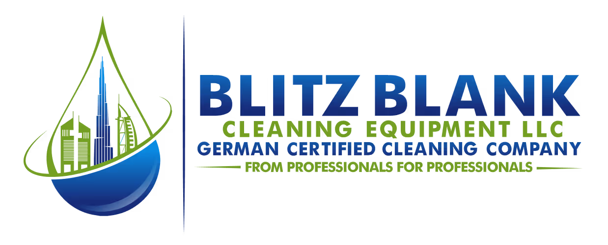 Blitz Blank Cleaning Equipment LLC logo – German certified supplier of Vileda Professional cleaning equipment in Dubai, UAE.