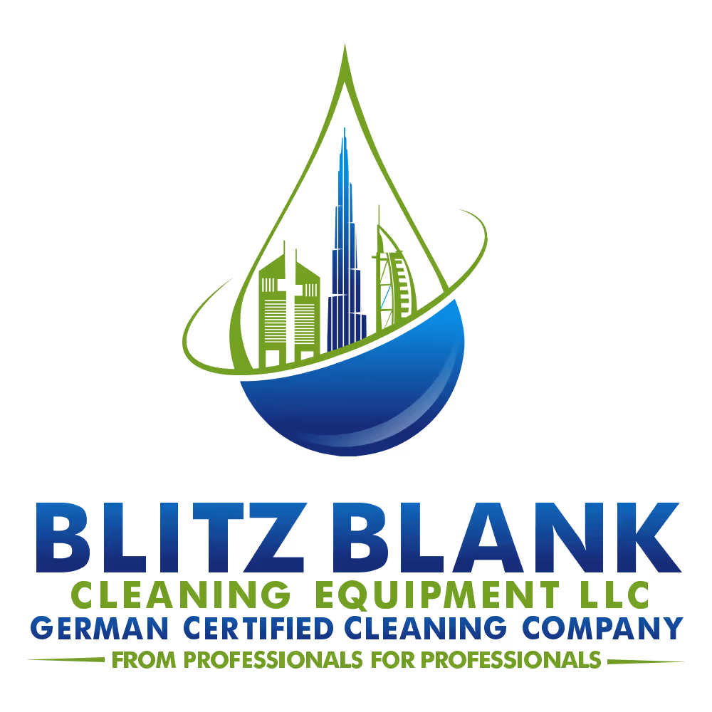 Blitz Blank Cleaning Equipment LLC logo – German certified supplier of Vileda Professional cleaning equipment in Dubai, UAE.