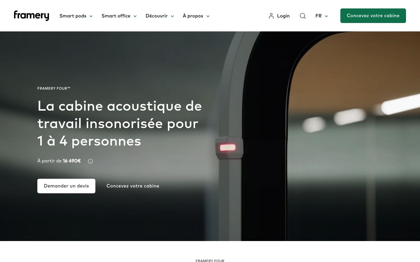 Framery Four product page