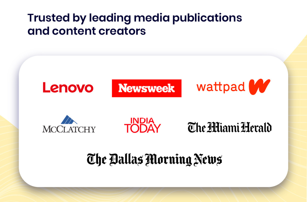 Trusted by leading media publications and content creators