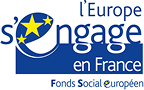 Logo l'Europe s'engage en France Fonds Social Européen