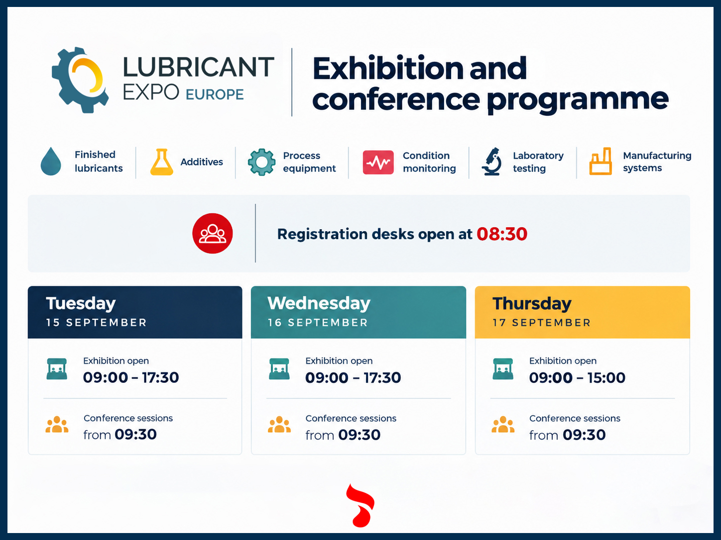 Lubricant Expo 2026 Time Table and Programme