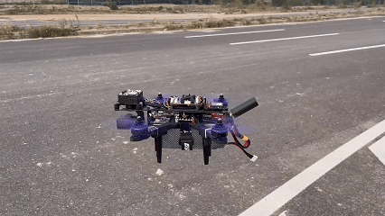 Puffin 4G module mounted on drone for remote control