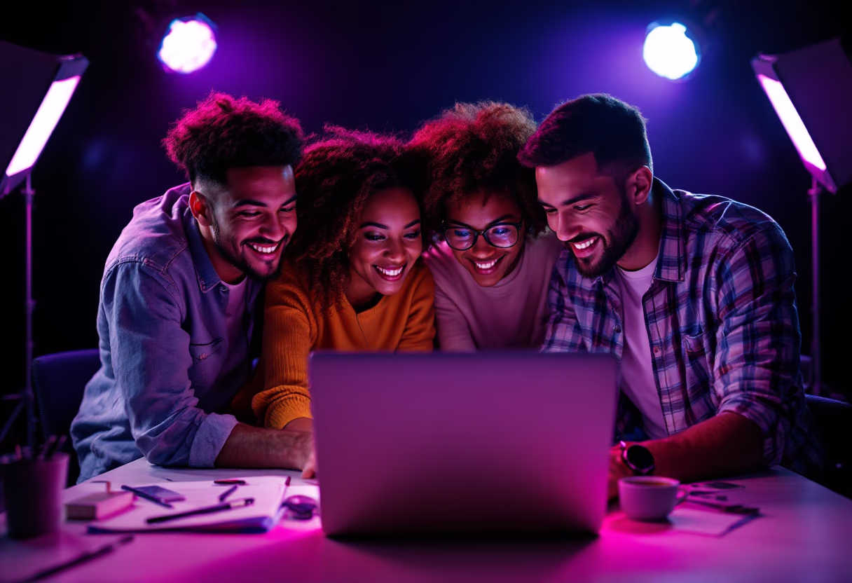 image of diverse group collaboration (for a hr tech)