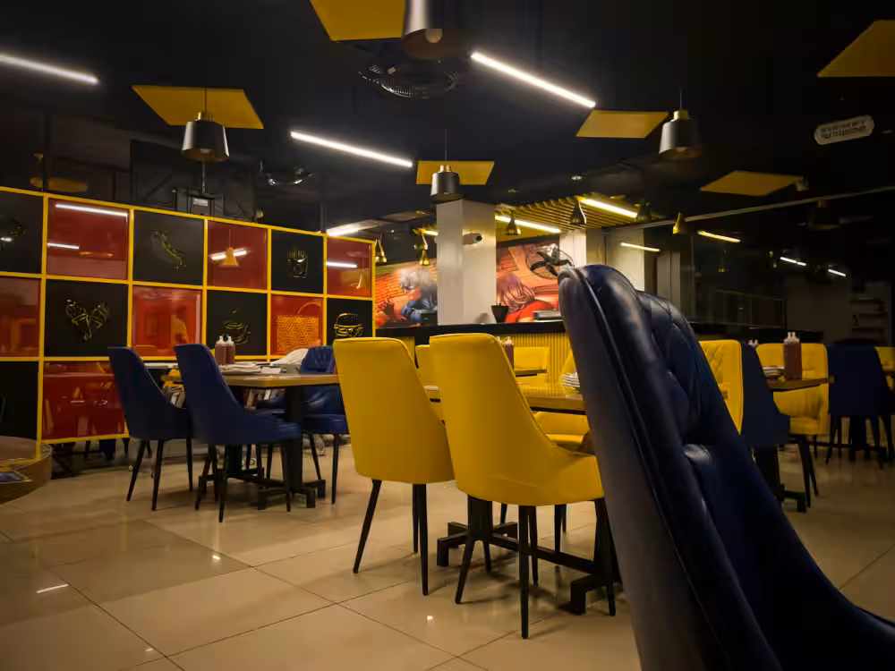 Image de l'intérieur d'un restaurant avant son ouverture