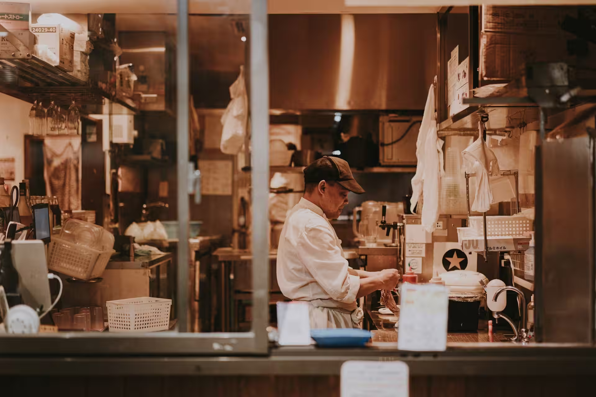 Image de l'intérieur d'une dark kitchen