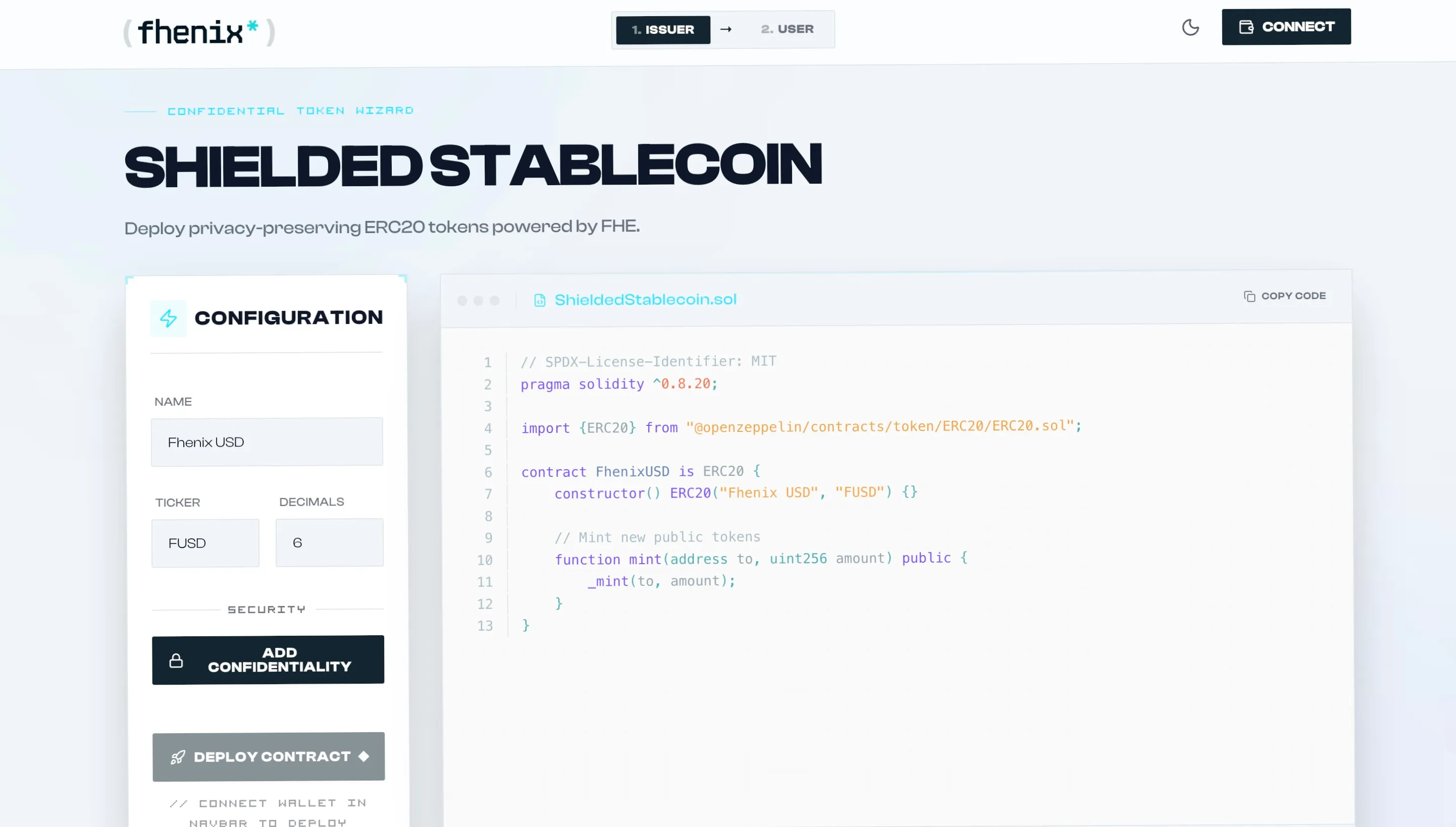 Shielded stablecoin demo