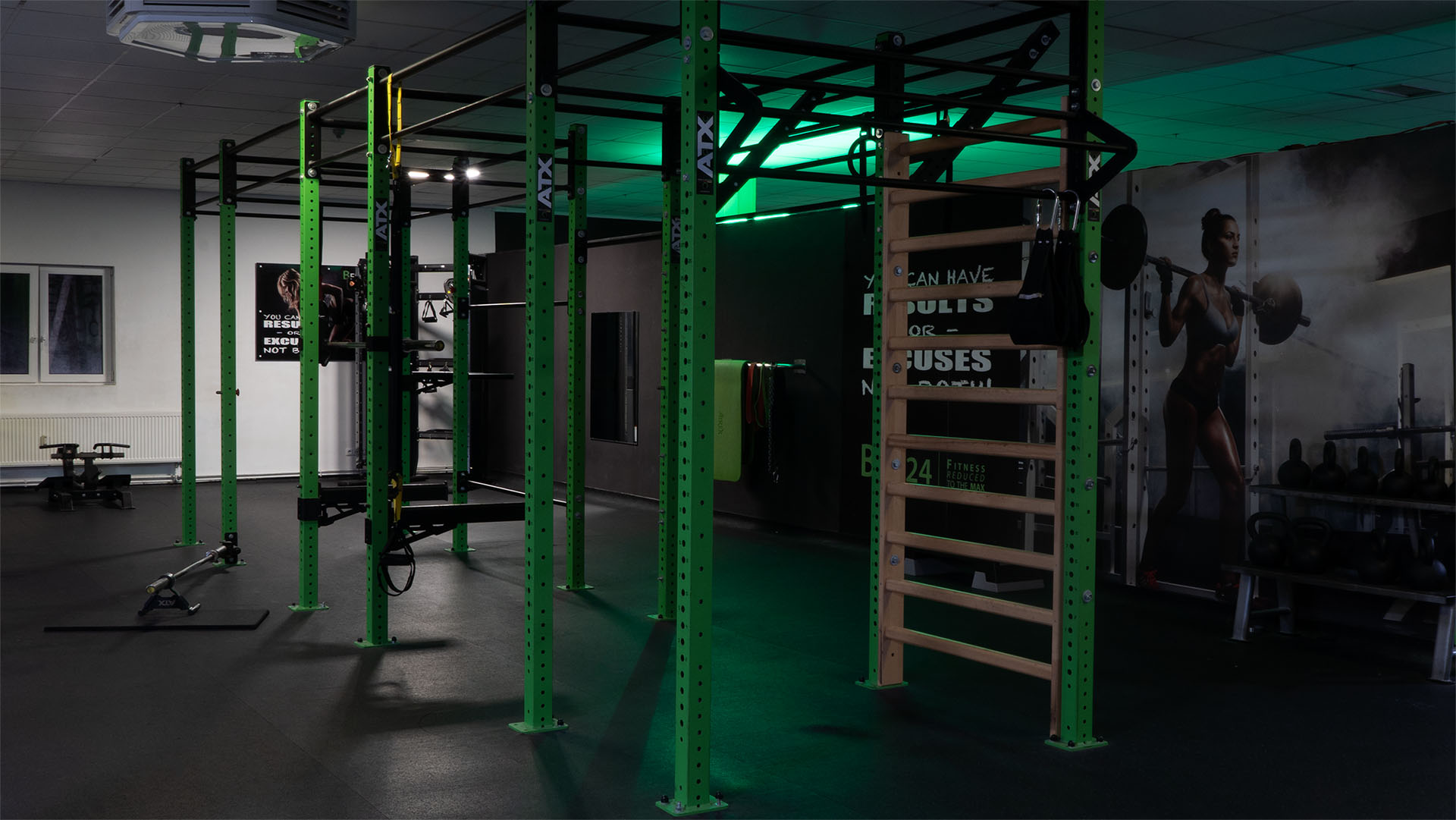 Calisthenics Area im BFit24 Fitnessstudio in Bad Bramstedt