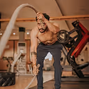 Jake, strength and performance coach, with his private label supplement brand