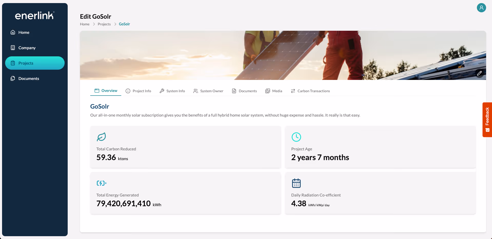 Enerlink Dashboard
